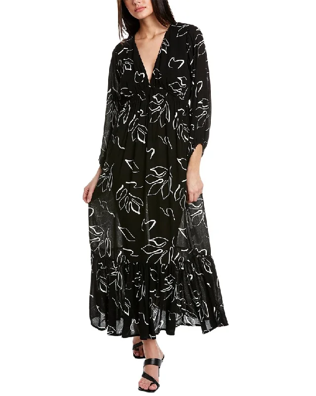 Peter Pan Collar DressZ SUPPLY Celina Abstract Maxi Dress