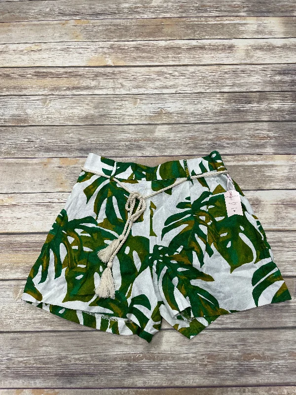 women's cotton shortsGreen & White Shorts Joie, Size L