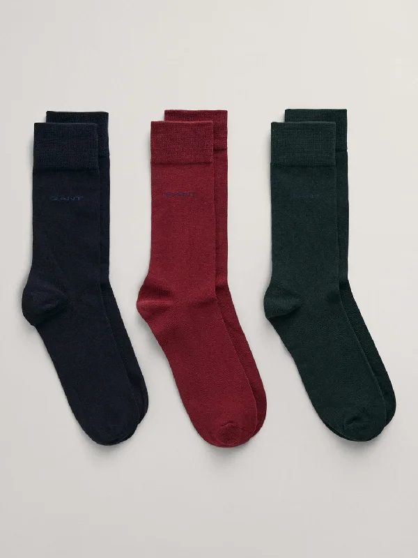 Chic SocksGant Men Red Solid Socks