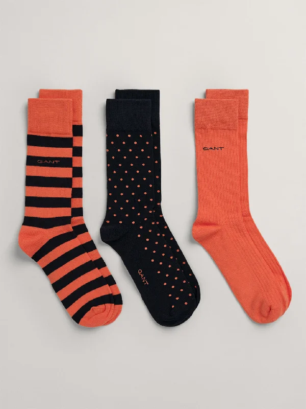 Hiking SocksGant Pack of 3 Patterned Socks Set