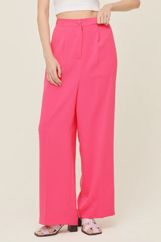 women's cotton pantsJania High Wide Leg Pants