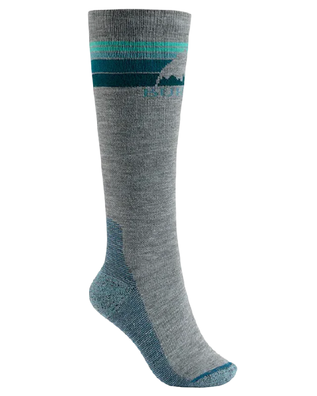 Calf-Support SocksBurton Women's Emblem Midweight Socks - Gray Heather