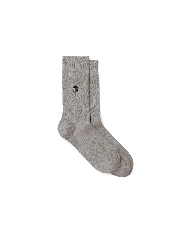 Boho SocksSignature Men's Socks - Light Grey