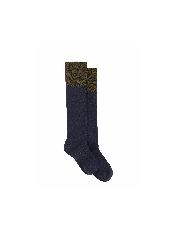 Heavy-Duty SocksSignature Women's Knee High Socks - Navy & Olive