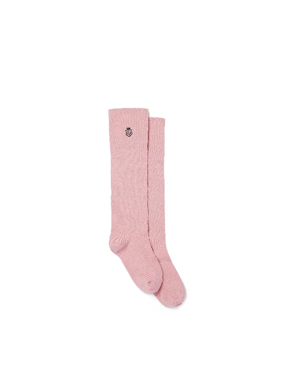 Personalized SocksSignature Women's Knee High Socks - Breast Cancer Now Pink