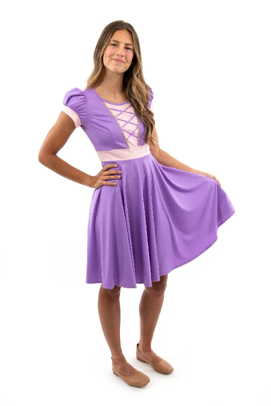 Asymmetric DressAdult Rapunzel Twirl Dress