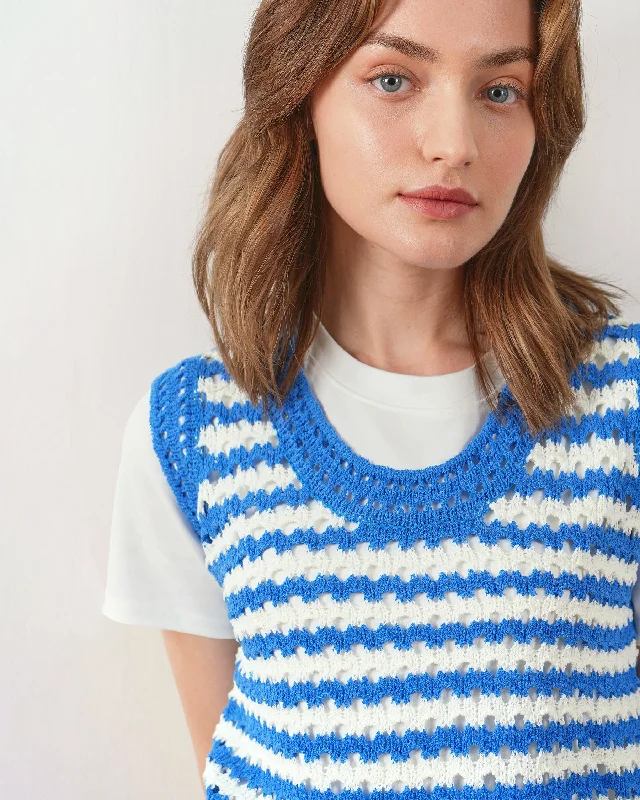 Striped DressNelly Crochet Knit Top