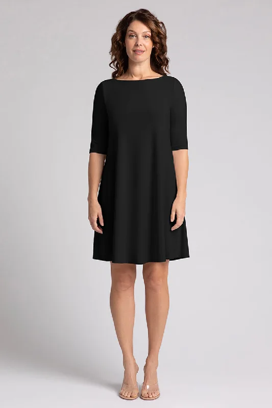 Statement DressNu Trapeze Dress | Black