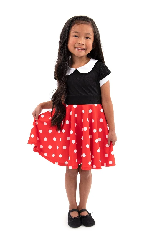 women's wrap dressesRetro Polka Dot Twirl Dress