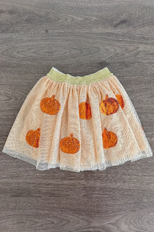 Sleeveless DressSequin Pumpkin Tutu Skirt