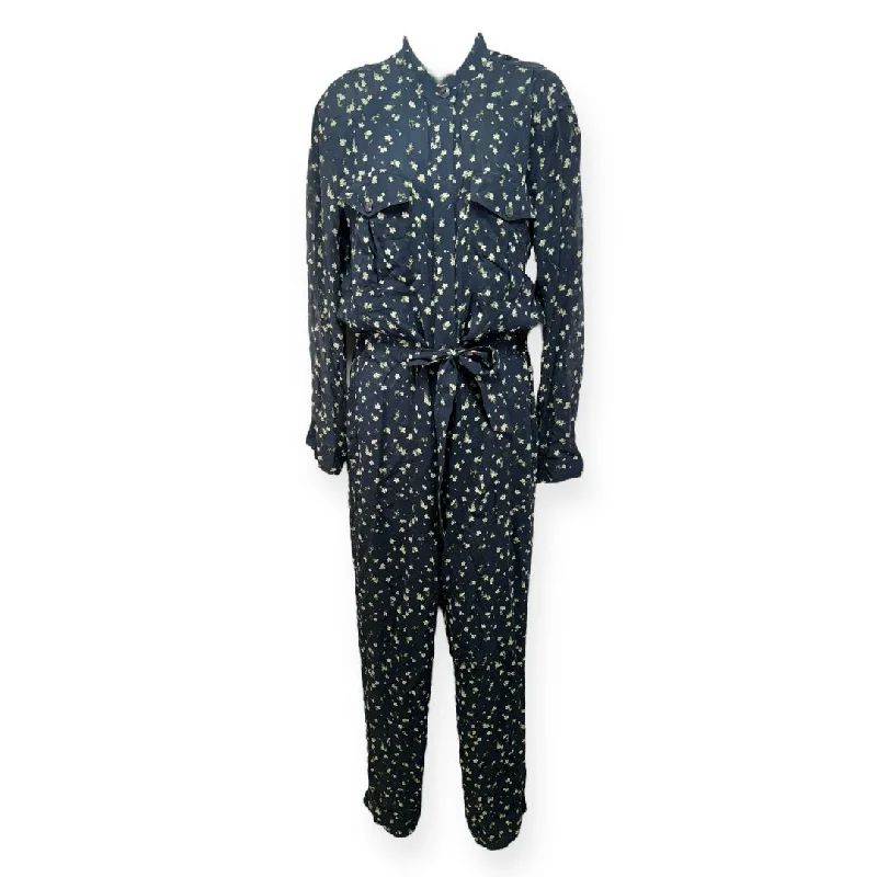 women's retro jumpsuitsFloral Print Jumpsuit Designer Rag And Bone, Size 4