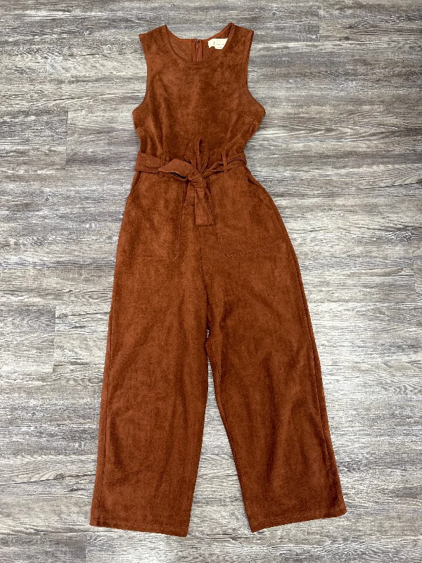 women's jumpsuits with pastel huesJumpsuit By Anthropologie In Brown, Size: Xs