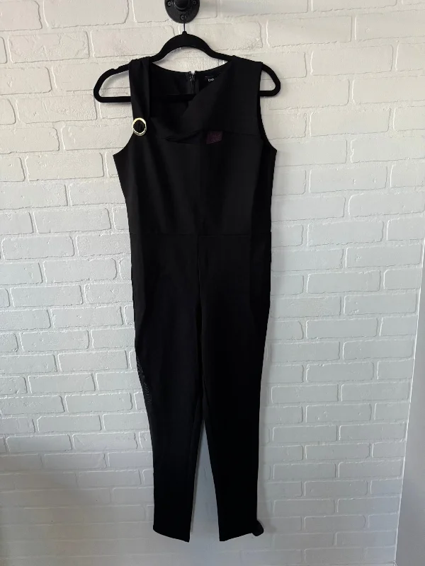 women's jumpsuits for apple-shaped bodiesJumpsuit By Bebe In Black, Size: L