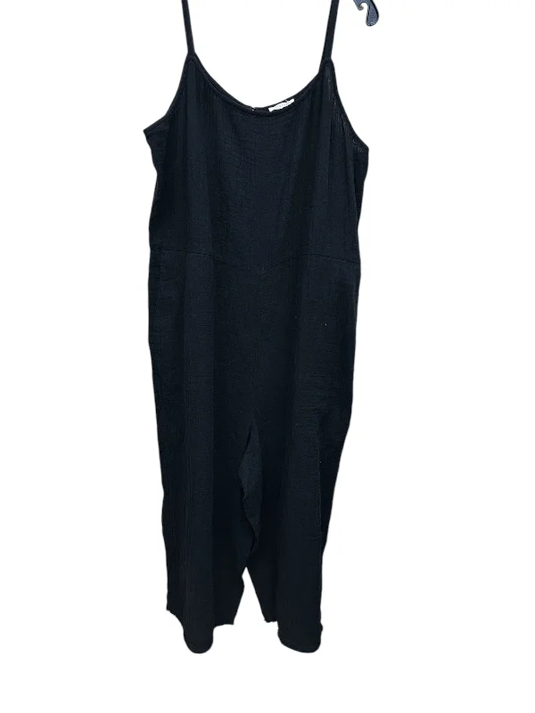 women's jumpsuits with neon colorsJumpsuit By Eileen Fisher In Black, Size: Xl