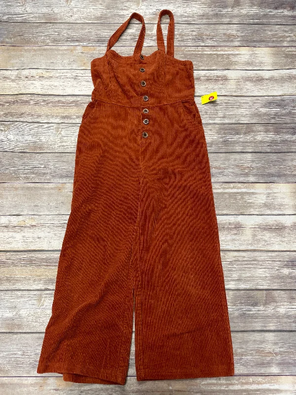 women's jumpsuits with striped patternsJumpsuit By Forever 21 In Orange, Size: M