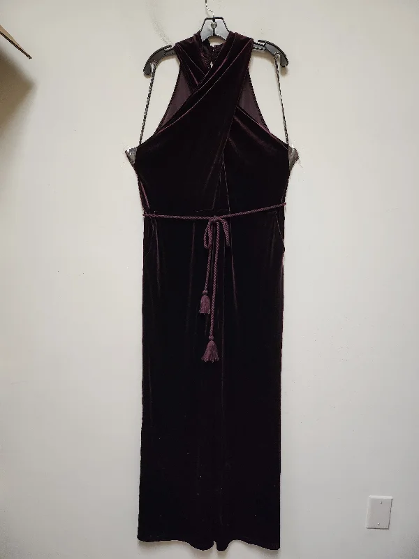 women's jumpsuits with cinched waistsJumpsuit By Forever 21 In Purple, Size: 3x