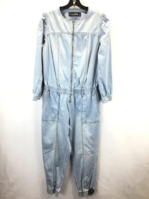 women's jumpsuits with bow tiesJumpsuit By Gabrielle In Blue Denim, Size: M