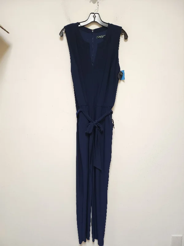 women's boho jumpsuitsJumpsuit By Lauren By Ralph Lauren In Blue, Size: L