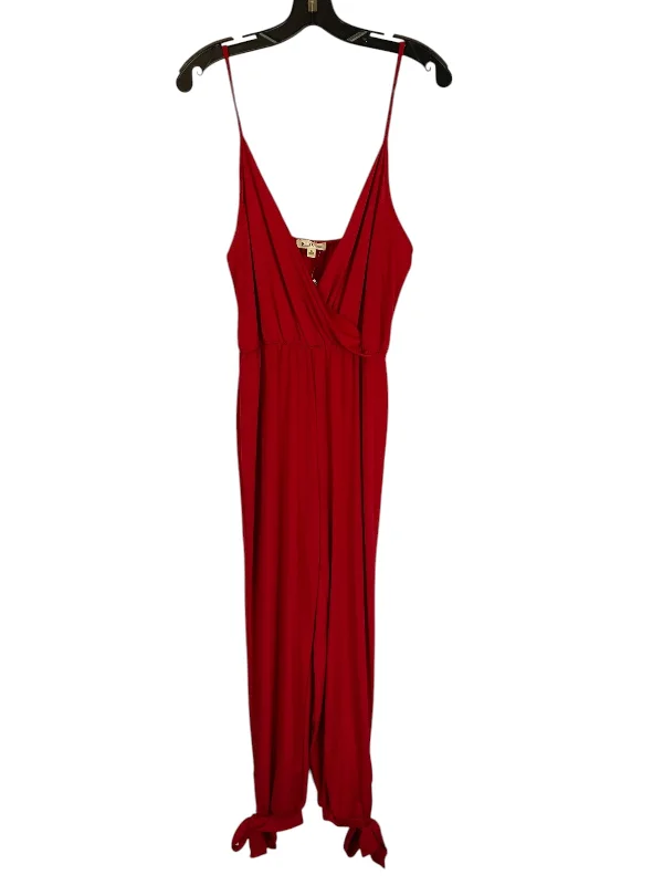 women's jumpsuits with striped patternsJumpsuit By Rolla Coster In Red, Size: S