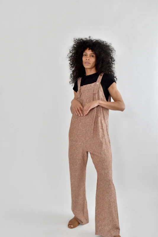 women's jumpsuits for winterNell Jumpsuit in Umber Linen