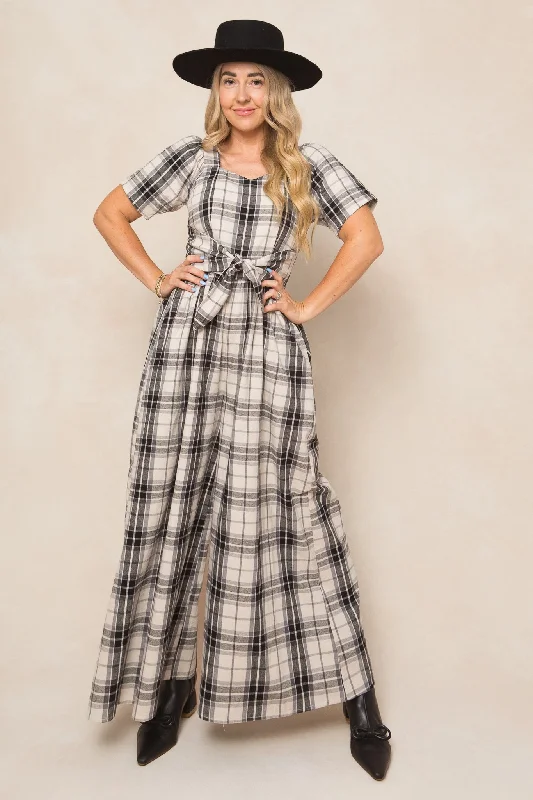 women's jumpsuits for plus-size figuresLaura Jumpsuit in Plaid