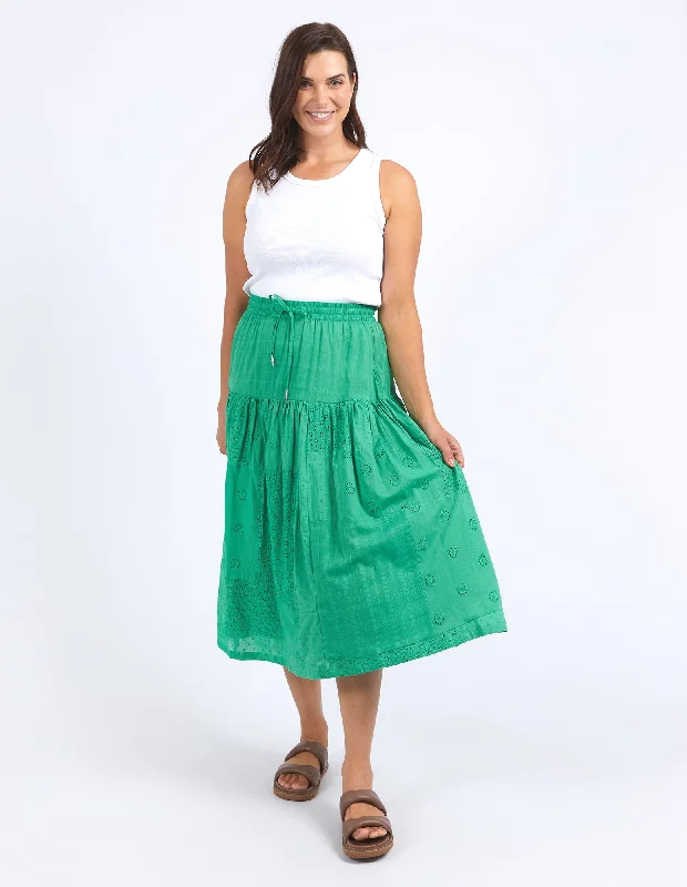 women's velvet wrap skirts for elegant eveningsElm Clementine Skirt Greenbriar