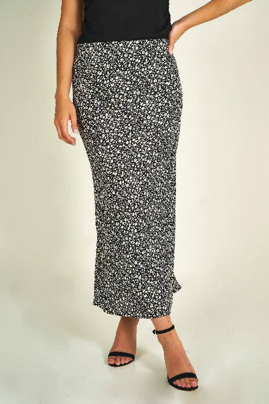 women's dressy circle skirtsJupe midi à motifs - IZEL-P - (R-B4)