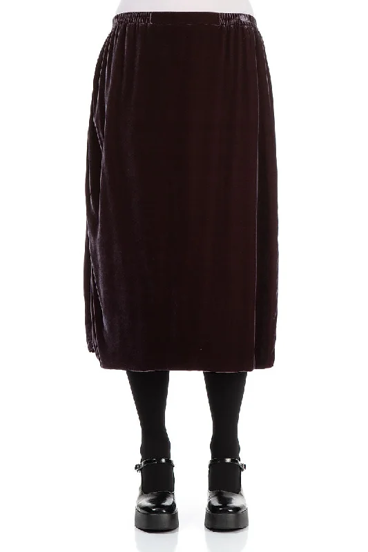 women's pencil skirtsStraight Iron Silk Velvet Skirt