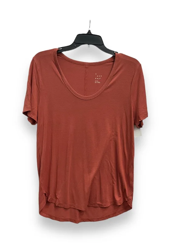 women's tops for those who seek both style and comfortTop Short Sleeve Basic By A New Day In Orange, Size: M