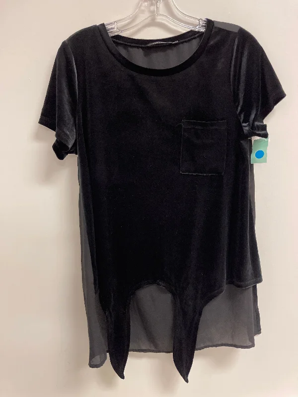 women's tops for summer festivalsTop Short Sleeve By Doe & Rae In Black, Size: M