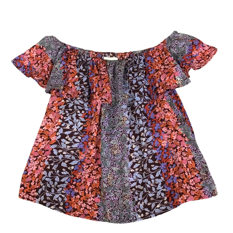 women's tops for those who want to add a bit of flair and personality to their looksTop Short Sleeve By Maeve In Floral Print, Size: S