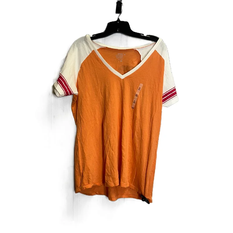 women's tops for those who want to make a fashion statementTop Short Sleeve By Old Navy In Orange, Size: Xl