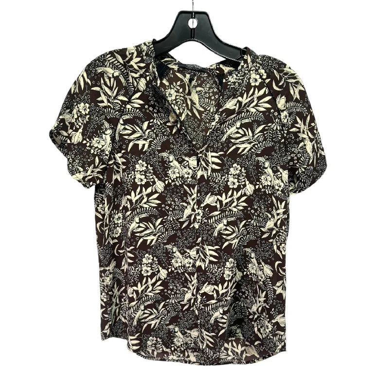 women's tops for those who want to make a bold fashion statement with their choice of topsTop Short Sleeve By Scotch & Soda In Floral Print, Size: S