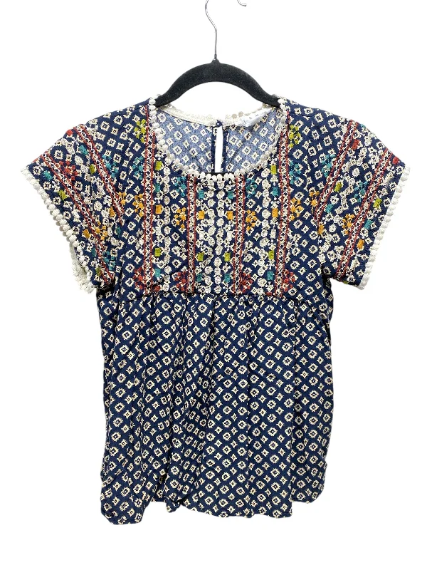 chic women's tops for everyday wearTop Short Sleeve By Thml In Multi-colored, Size: Xs