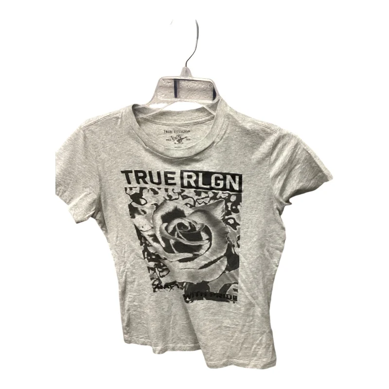 women's tops for those who want to create stylish and put-together outfits without spending a fortuneTop Short Sleeve By True Religion In Grey, Size: S