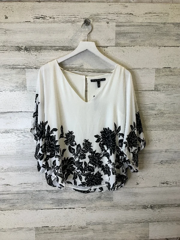 women's tops for cozy nights inTop Short Sleeve By White House Black Market In White, Size: S