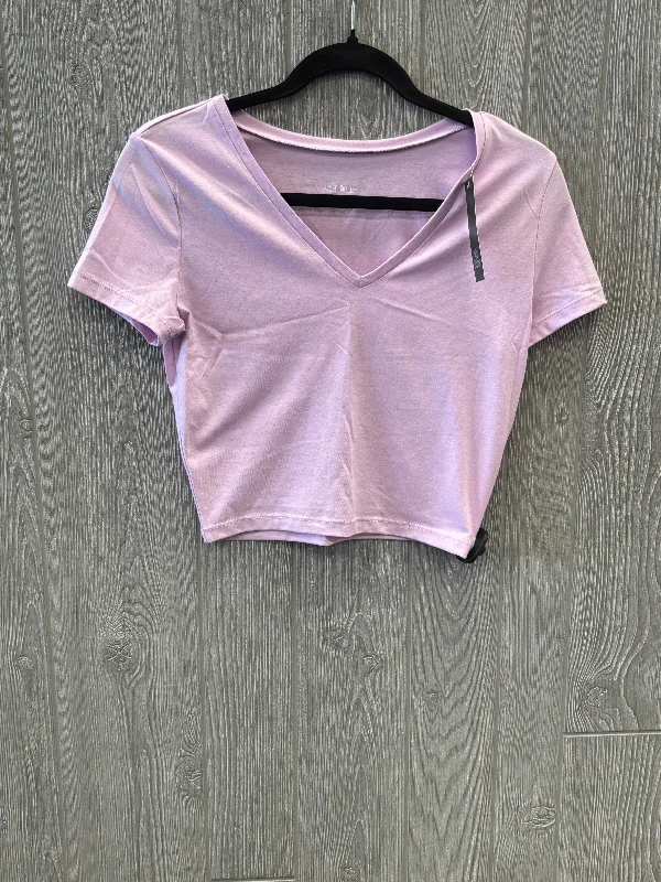 women's tops for those who want to create outfits that are both unique and memorableTop Short Sleeve By Wild Fable In Purple, Size: M